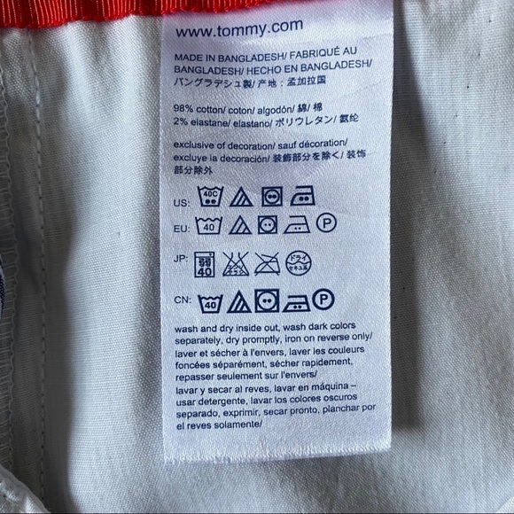 Tommy Hilfiger Pinstripe Chino Short Blue 10 - Picture 7 of 8